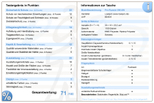 Testergebnis-Tabelle Pro Runner 200 AW