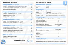 Testergebnis-Tabelle Hama Rexton 140