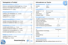 Testergebnis-Tabelle KATA DC-437