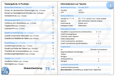 Testergebnis-Tabelle KATA Access-16 PL
